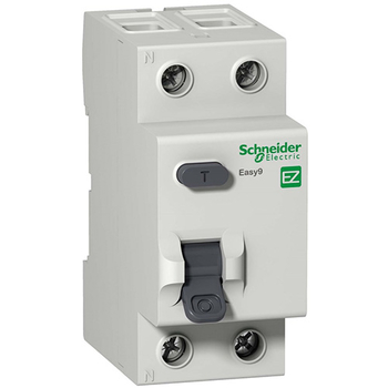 Дифференциальный выключатель Schneider Electric (УЗО) EASY 9 2P 25А 10мА AC 4,5 кА - Электрика, НВА - Модульное оборудование - Дифференциальные автоматы - Магазин сварочных аппаратов, сварочных инверторов, мотопомп, двигателей для мотоблоков ПроЭлектроТок